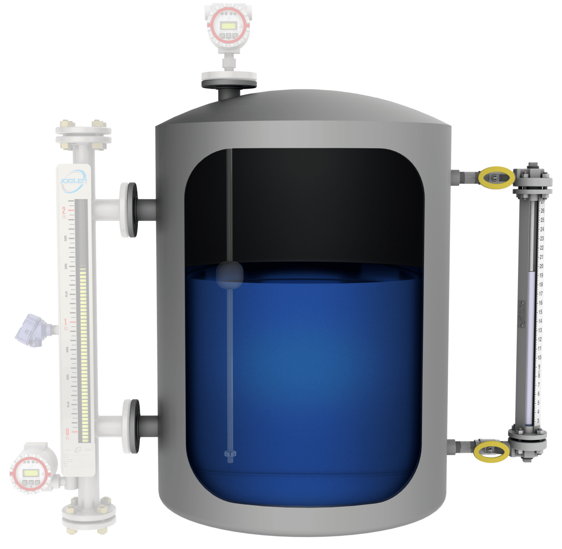 liquid level flow indicators slide